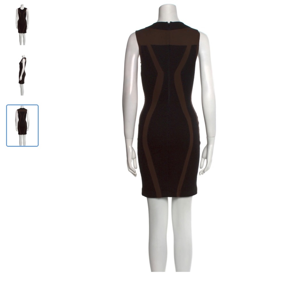 Sexy L'AGENCE Crew Neck Mini Sheath Dress - Picture 3 of 3